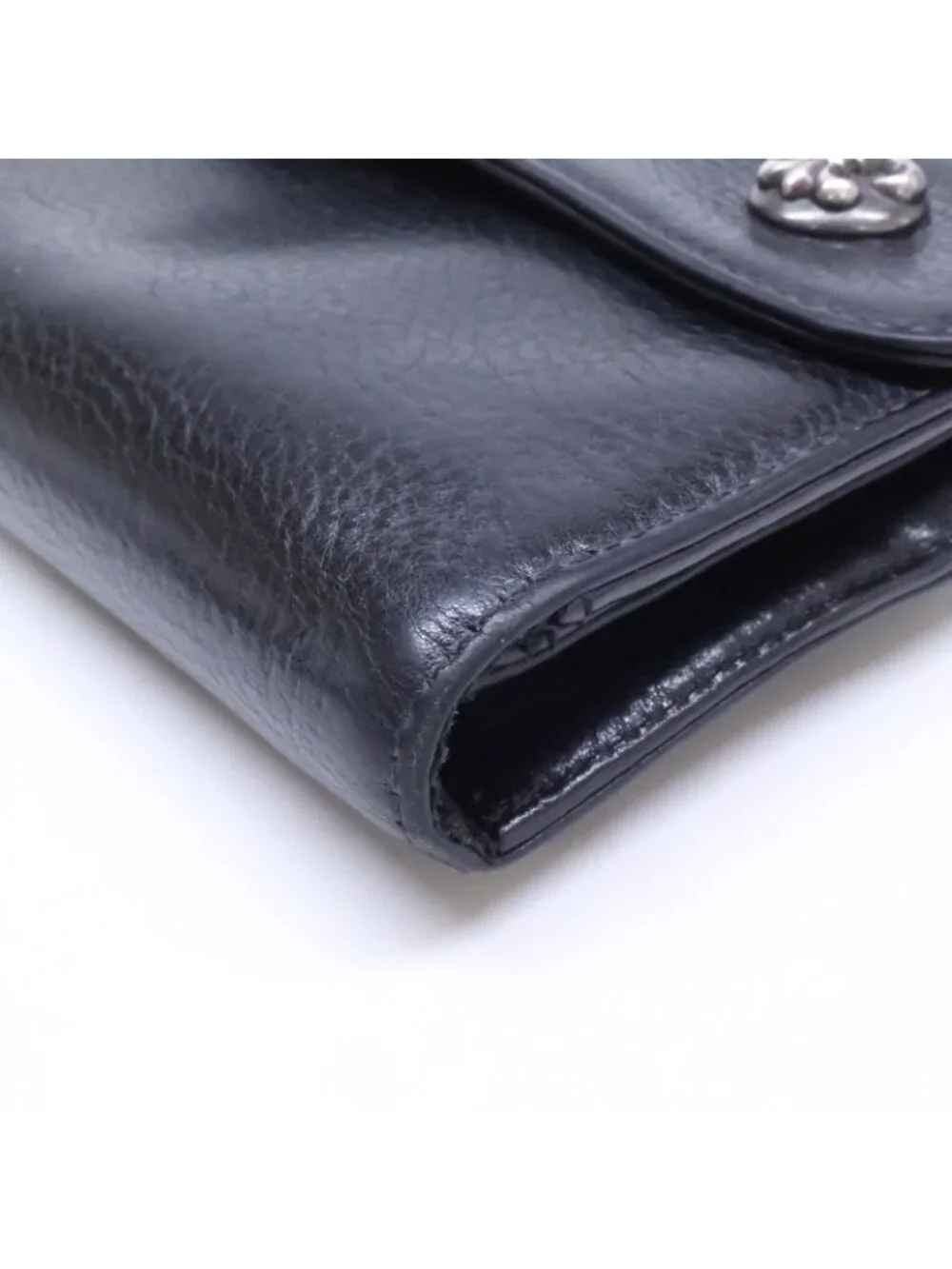 Chrome Hearts Wave BS Fluer Leather Wallet